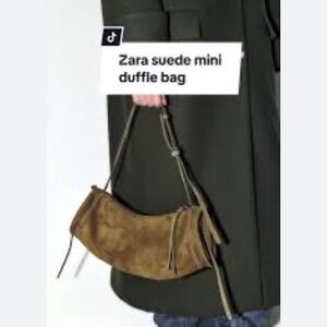 Zara Real Suede Leather Bag